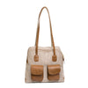 Spring/Summer - All Mesh Spring/Summer - Beige/Tan all Mesh - "See Through" - Leather Trim