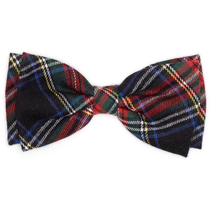 Red/Green/Navy Plaid - Dog Bow tie