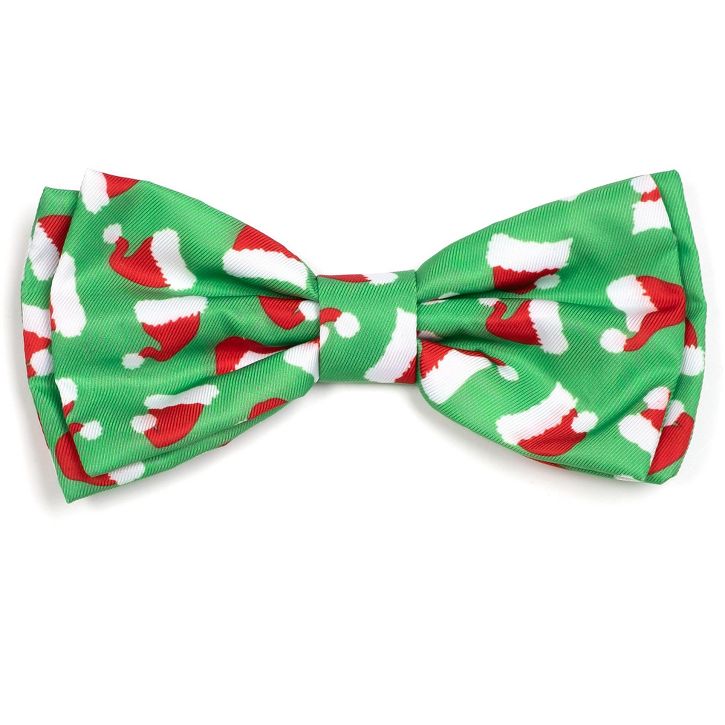 Christmas - Santa Hats Bow Tie Adjustable Collar Attachment - Dog Bow tie